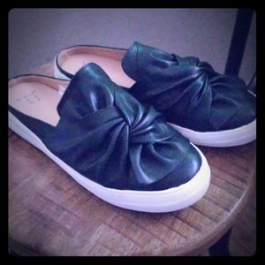 Vegan leather slides